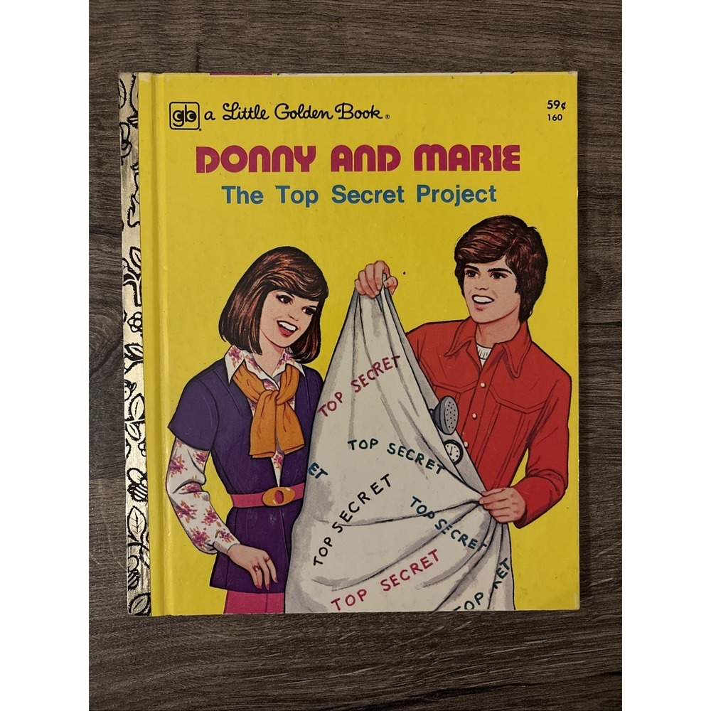 ~Donny and Marie (Osmond)~ "Top Secret Project" 1977 Little Golden 1st - Picture 1 of 6